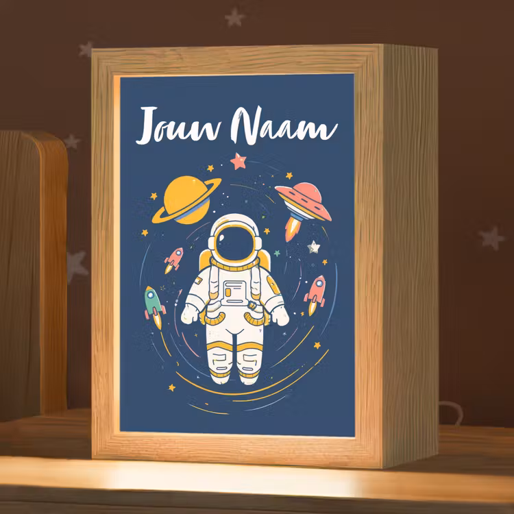 Nachtlampje met naam - Astronaut - Planeten - Raket — 1