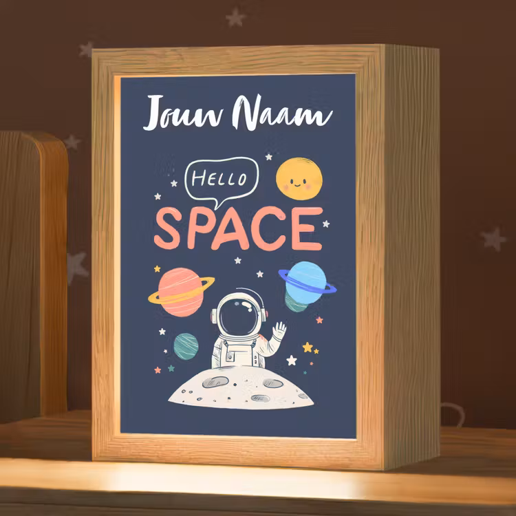 Nachtlampje met naam - Astronaut - Ruimte - Planeten — 1