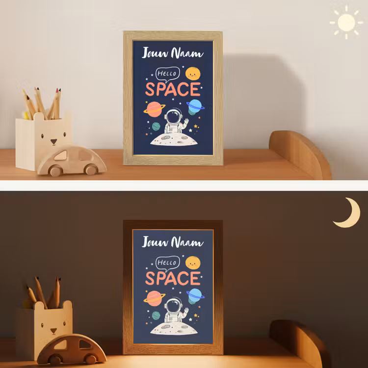 Nachtlampje met naam - Astronaut - Ruimte - Planeten — 7