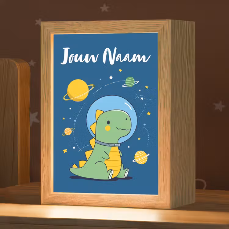 Nachtlampje met naam - Dino - Ruimte - Planeten — 1