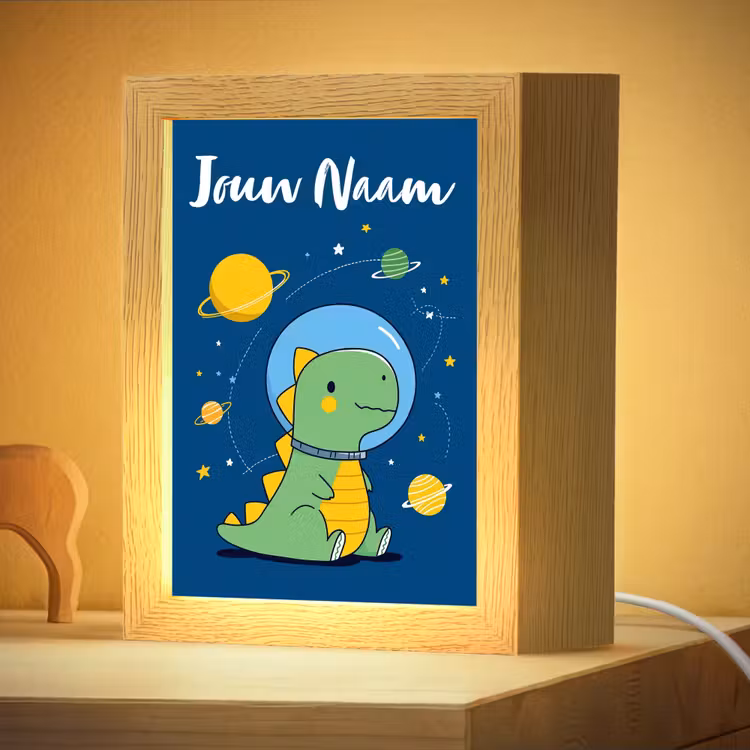 Nachtlampje met naam - Dino - Ruimte - Planeten — 4