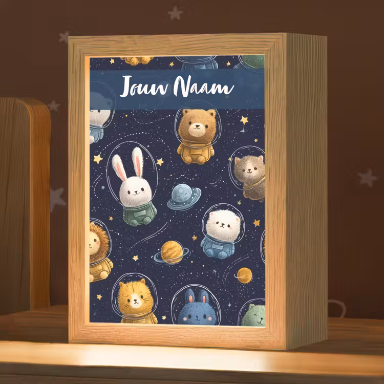 Nachtlampje met naam - Dieren - Sterrenhemel - Ruimte — 1