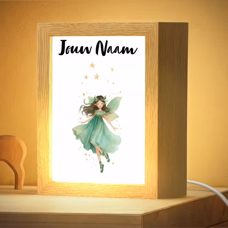 Nachtlampje met naam - Bosfee - Groen - Sprookje — 4