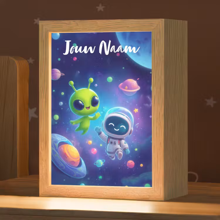 Nachtlampje met naam - Alien - Astronaut - Ruimte - Planeten — 1