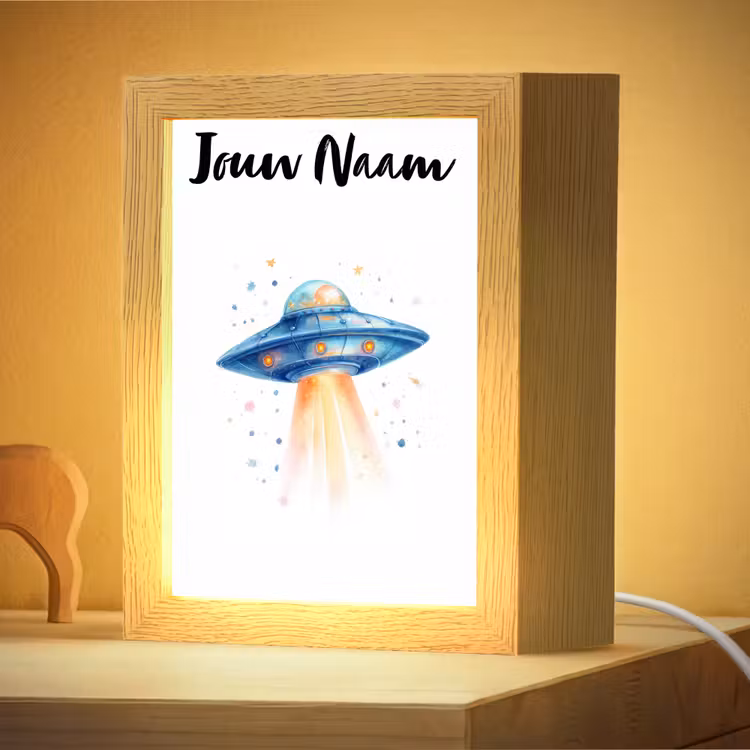 Nachtlampje met naam - Ruimte - Ufo - Sterren — 4