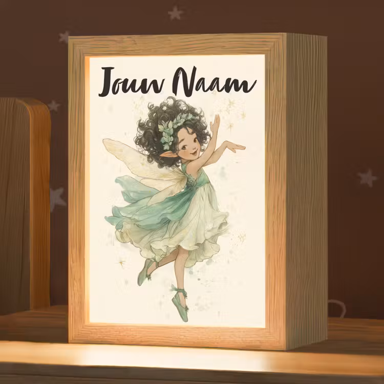Nachtlampje met naam - Fee - Groen - Magie — 1