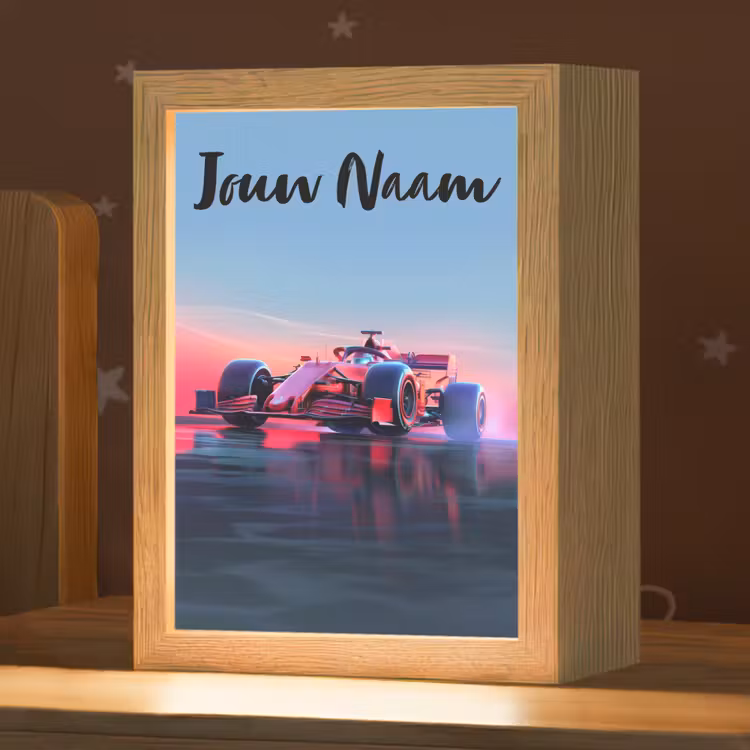 Nachtlampje met naam - Formule 1 - Race - Auto - Jongens — 1