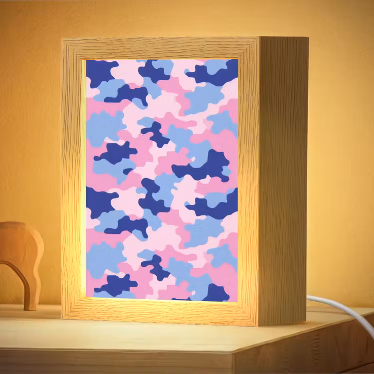 Nachtlampje - Camouflage - Patroon - Donkerblauw — 4