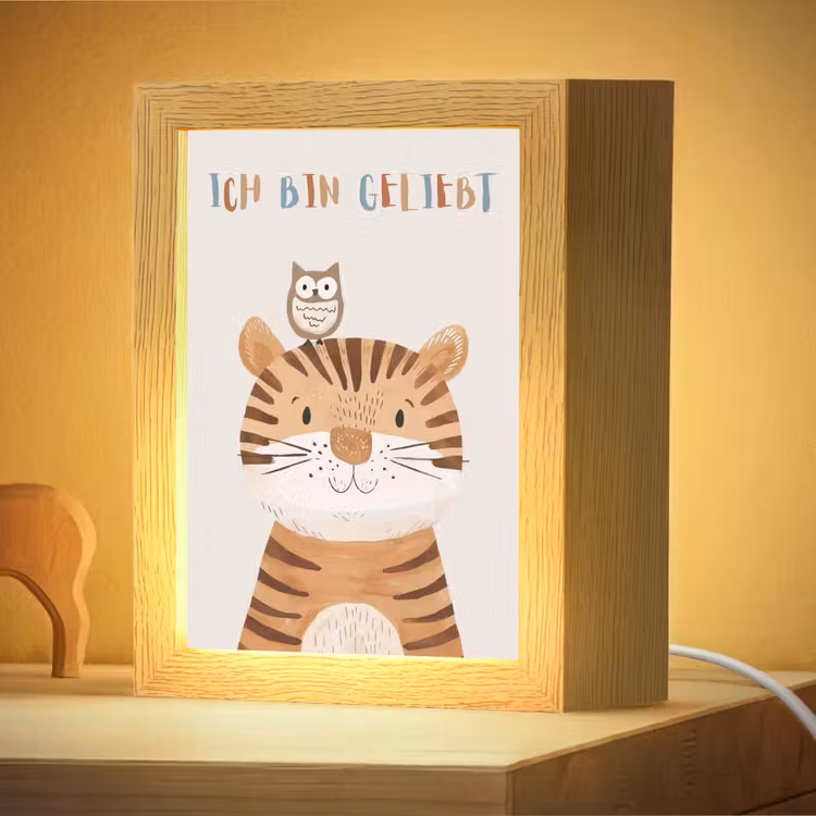 Nachtlampje - Leeuw - Uil - Beige - Dieren - Quote — 4