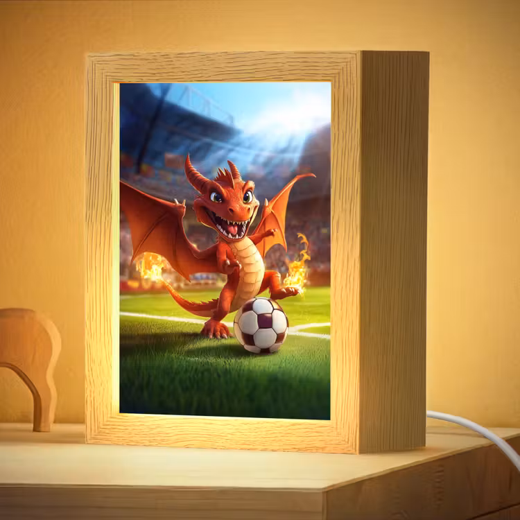 Nachtlampje - Draak - Voetbal - Vuur - Stadion — 4