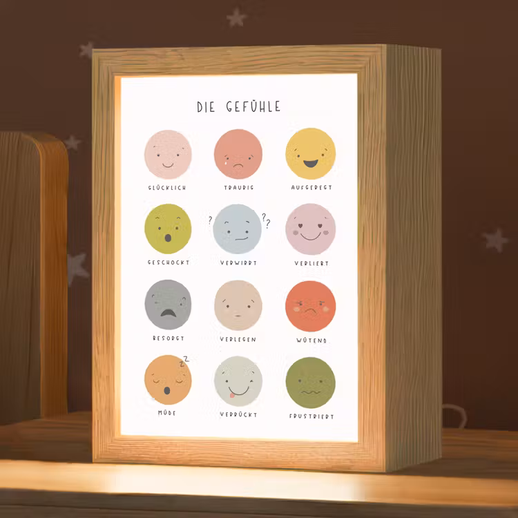 Nachtlampje - Educatief - Gevoelens leren - Wit - Emoties — 1