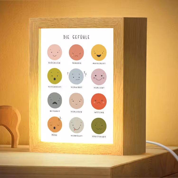 Nachtlampje - Educatief - Gevoelens leren - Wit - Emoties — 4