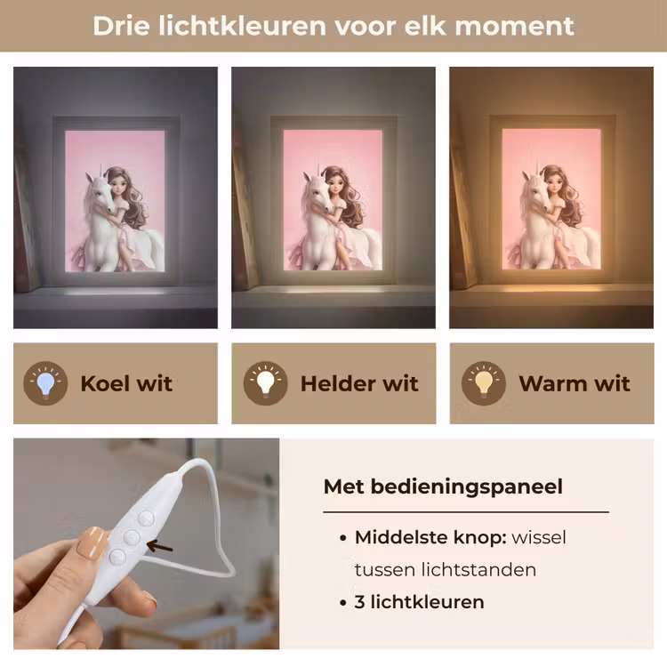 Nachtlampje - Prinses - Roze - Eenhoorn — 5