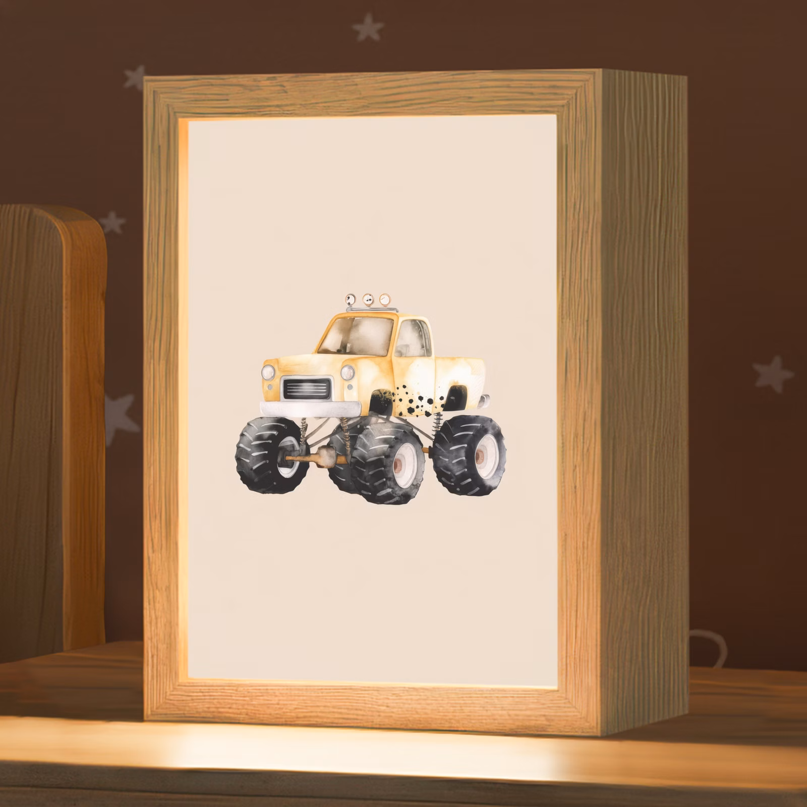 Nachtlampje - Monstertruck - Geel - Beige — 1