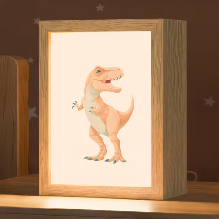 Nachtlampje - Dino - T-Rex - Oranje — 1