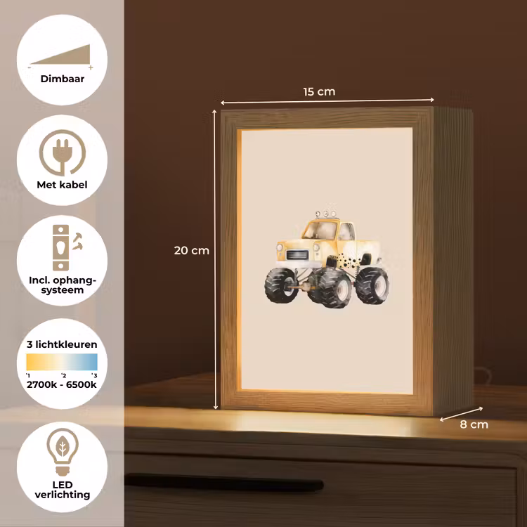 Nachtlampje - Monstertruck - Geel - Beige — 2