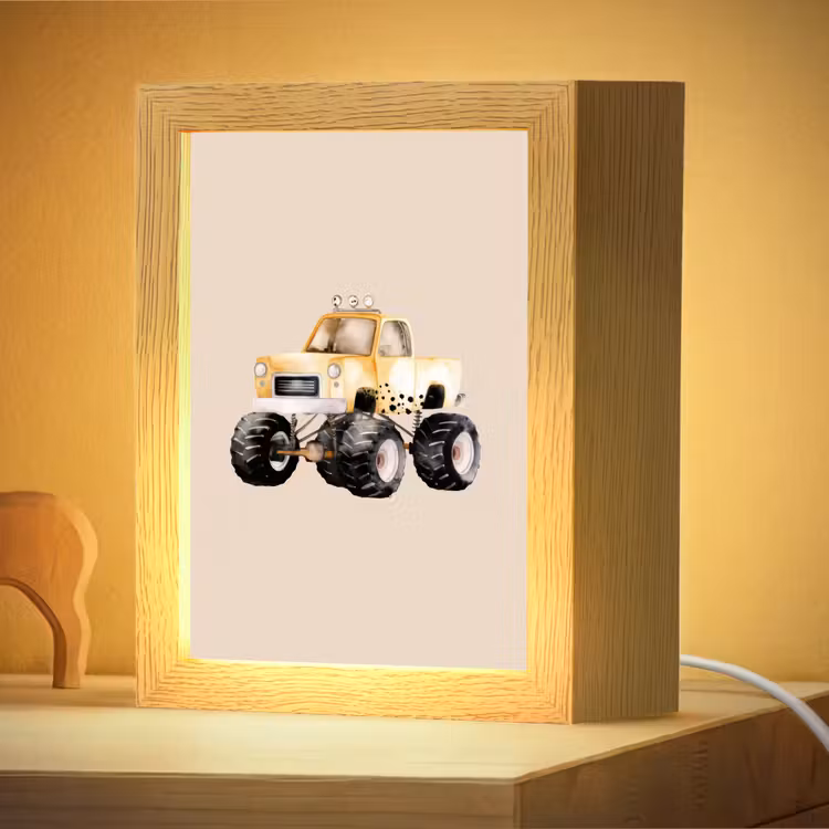 Nachtlampje - Monstertruck - Geel - Beige — 4