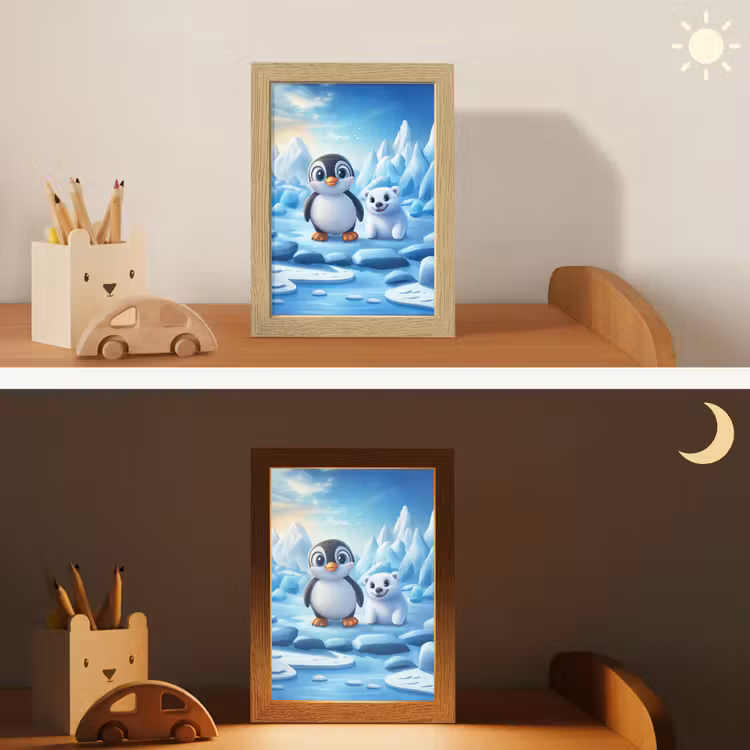 Nachtlampje - Pinguïn - IJsbeer - IJs - Sneeuw — 7
