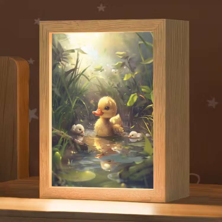 Nachtlampje - Eendjes - Dieren - Natuur — 1