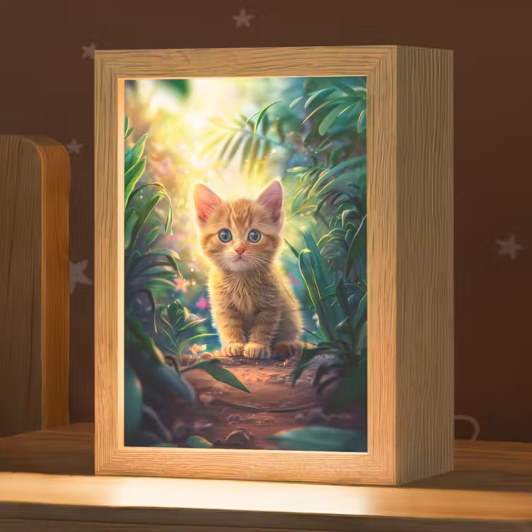 Nachtlampje - Kat - Huisdier - Natuur — 1