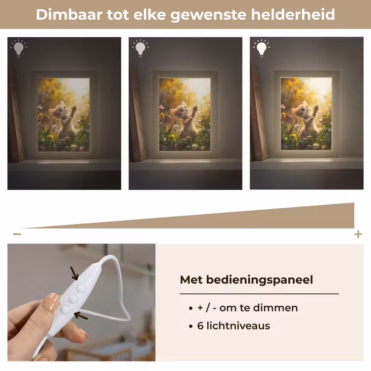Nachtlampje - Kitten - Dier - Natuur - Bloemen — 6