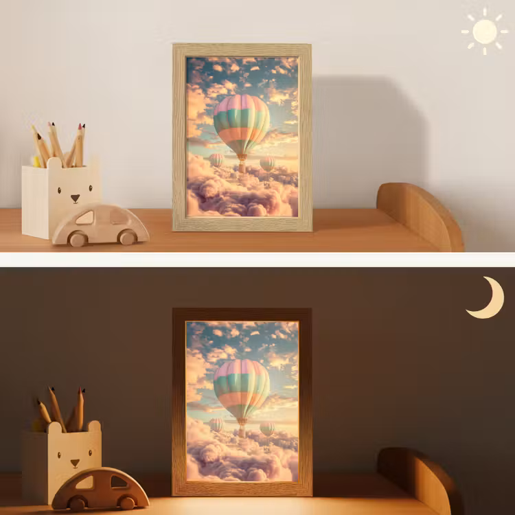 Nachtlampje - Luchtballon - Dromen - Wolken - Lucht — 7