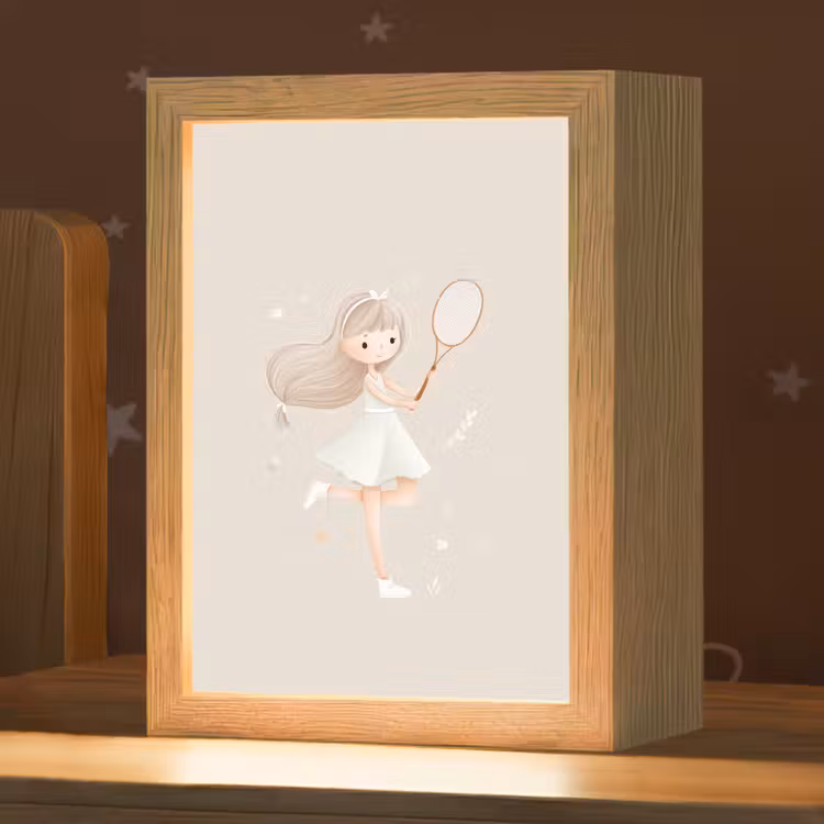 Nachtlampje - Meisje - Tennis - Beige — 1