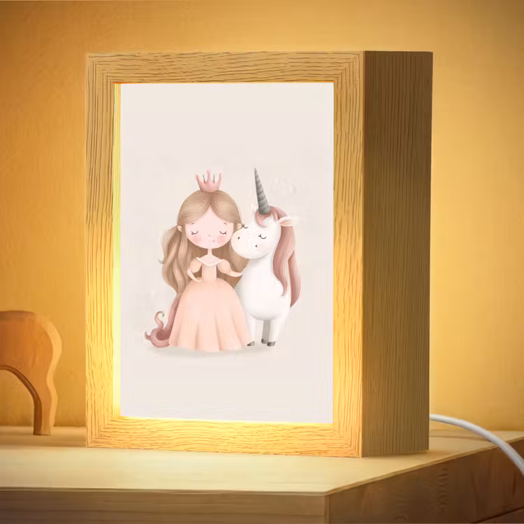 Nachtlampje - Prinses - Eenhoorn - Pastel — 4