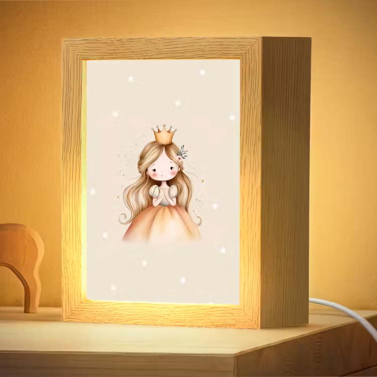 Nachtlampje - Prinses - Goud - Stippen — 4