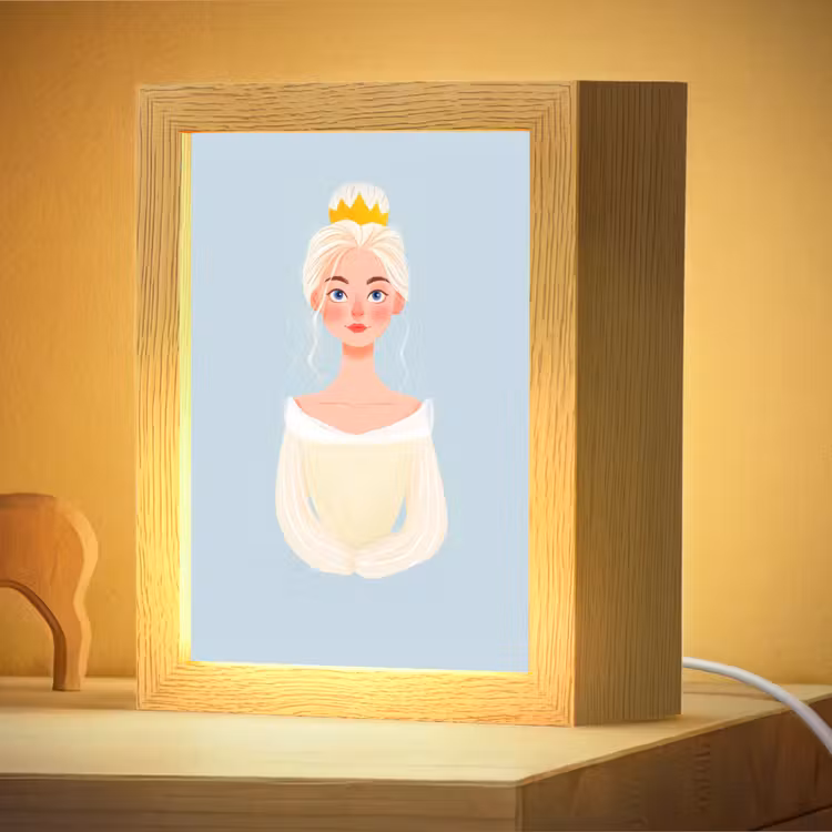 Nachtlampje - Prinses - Kroon - Blauw — 4