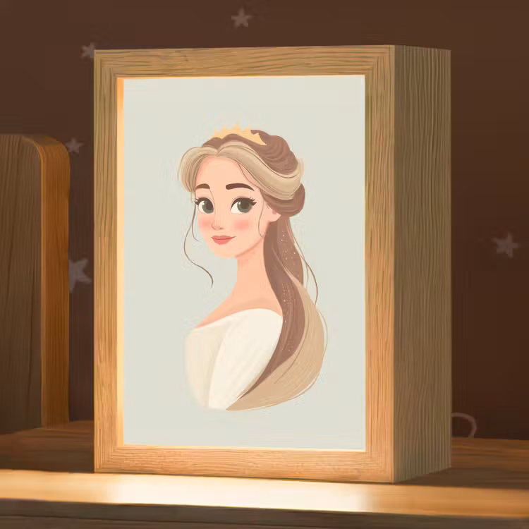 Nachtlampje - Prinses - Tiara - Groen — 1