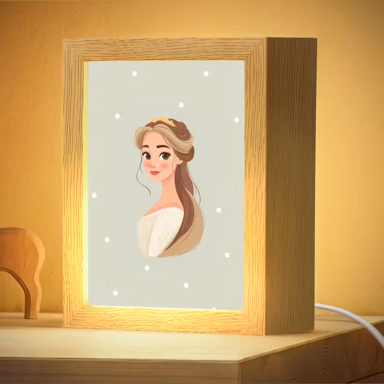 Nachtlampje - Prinses - Tiara - Groen - Stippen — 4