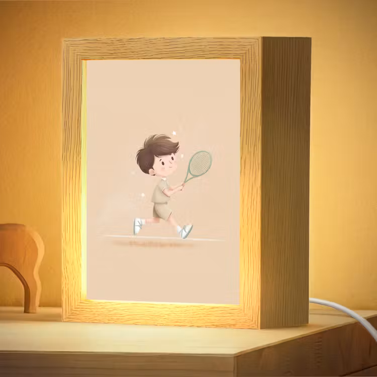 Nachtlampje - Tennis - Jongen - Sterretjes — 4