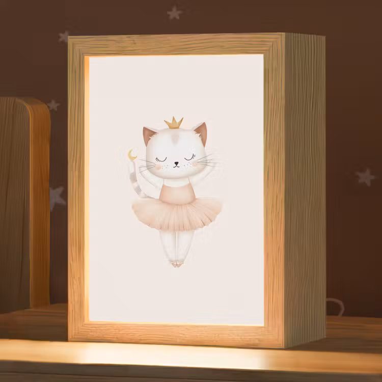 Nachtlampje - Ballerina - Kitten - Beige — 1