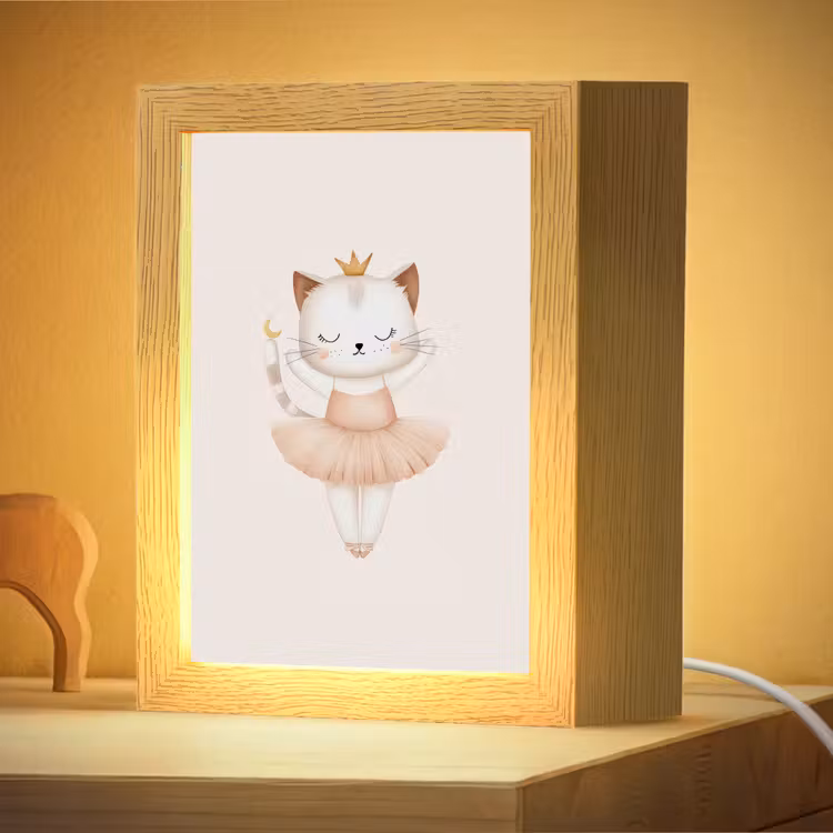 Nachtlampje - Ballerina - Kitten - Beige — 4