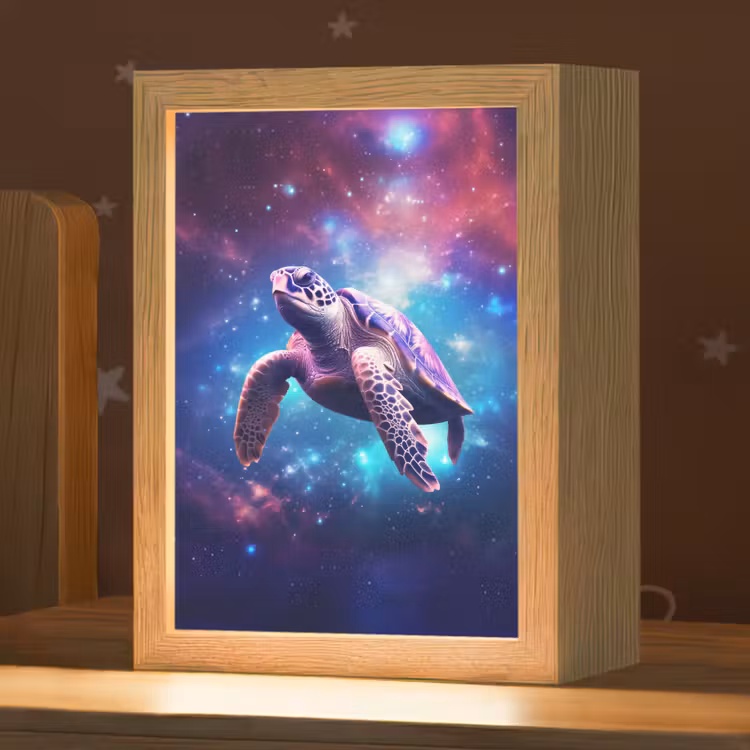 Nachtlampje - Schildpad - Dier - Galaxy - Ruimte — 1