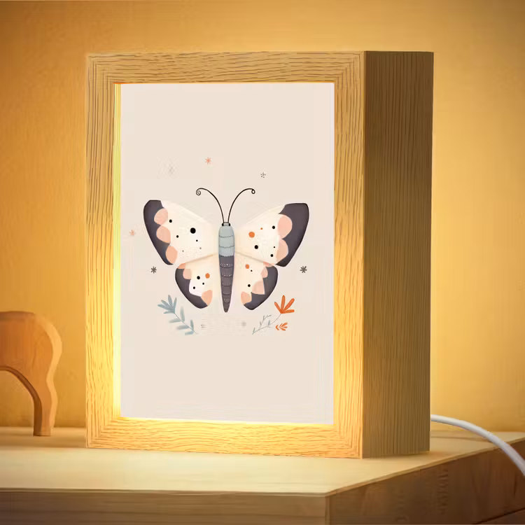 Nachtlampje - Vlinder - Minimalistisch - Pastel — 4