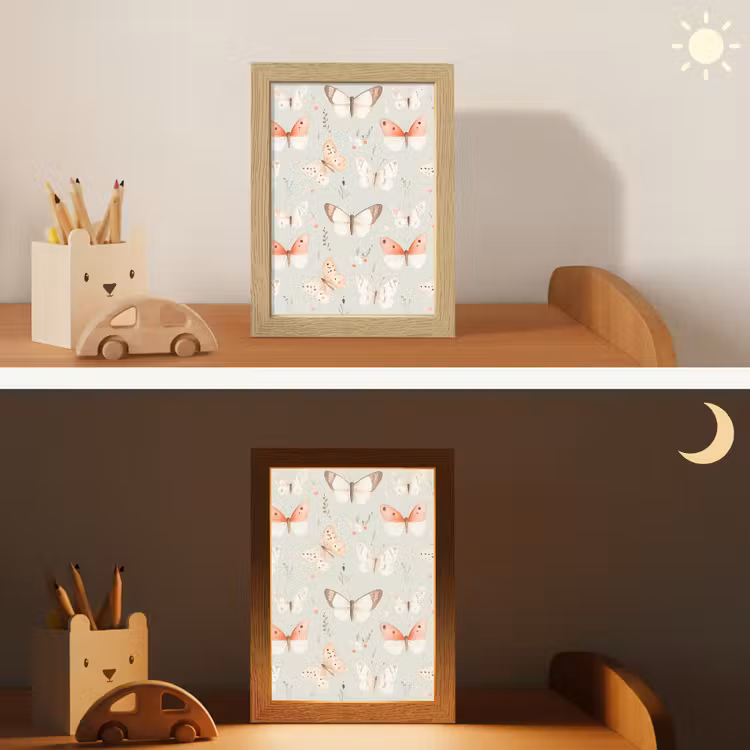 Nachtlampje - Vlinder - Patroon - Pastel — 7