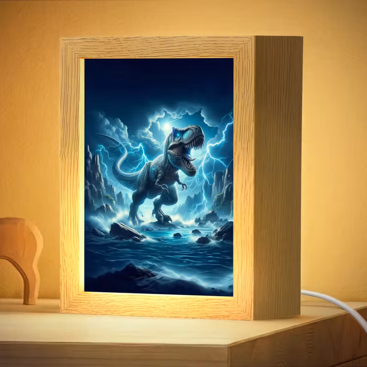 Nachtlampje - Dino - Blauw - Jongens — 4