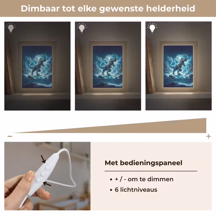 Nachtlampje - Dino - Blauw - Jongens — 6