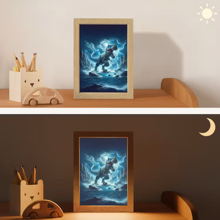 Nachtlampje - Dino - Blauw - Jongens — 7