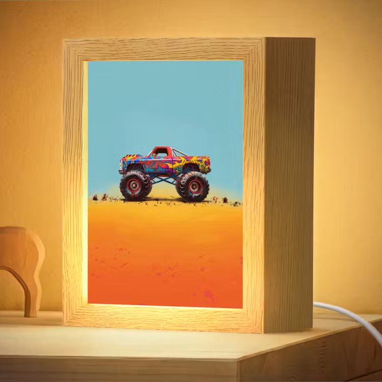 Nachtlampje - Monstertruck - Graffiti - Jongens - Auto — 4
