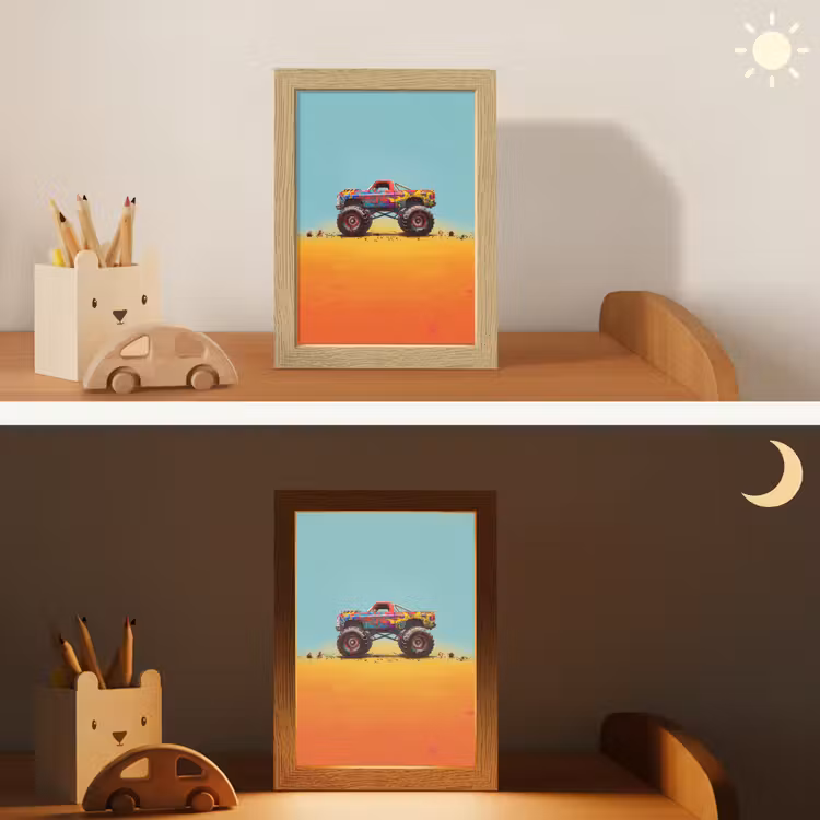 Nachtlampje - Monstertruck - Graffiti - Jongens - Auto — 7