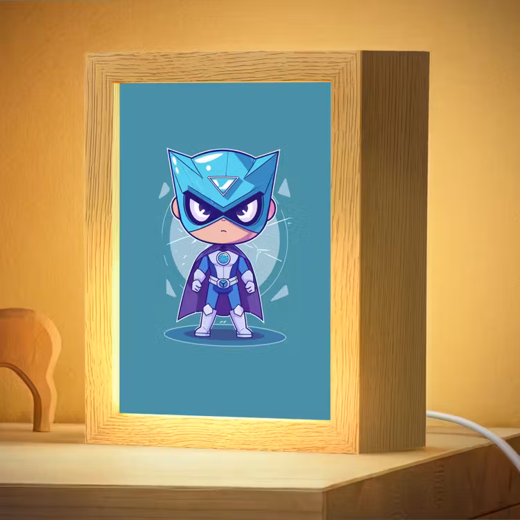 Nachtlampje - Superheld - Blauw - Jongens — 4
