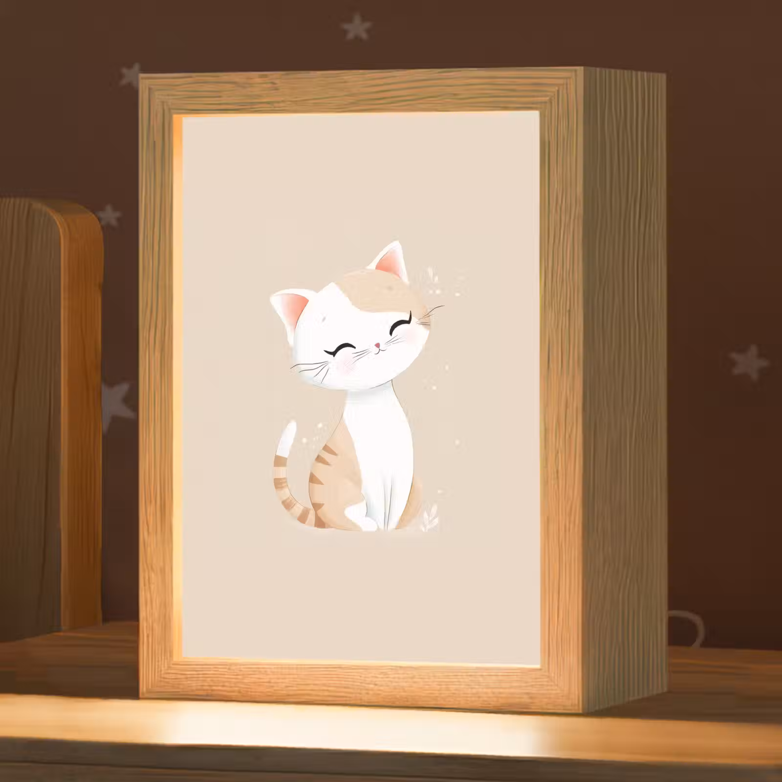 Nachtlampje - Kat - Kitten - Beige — 1