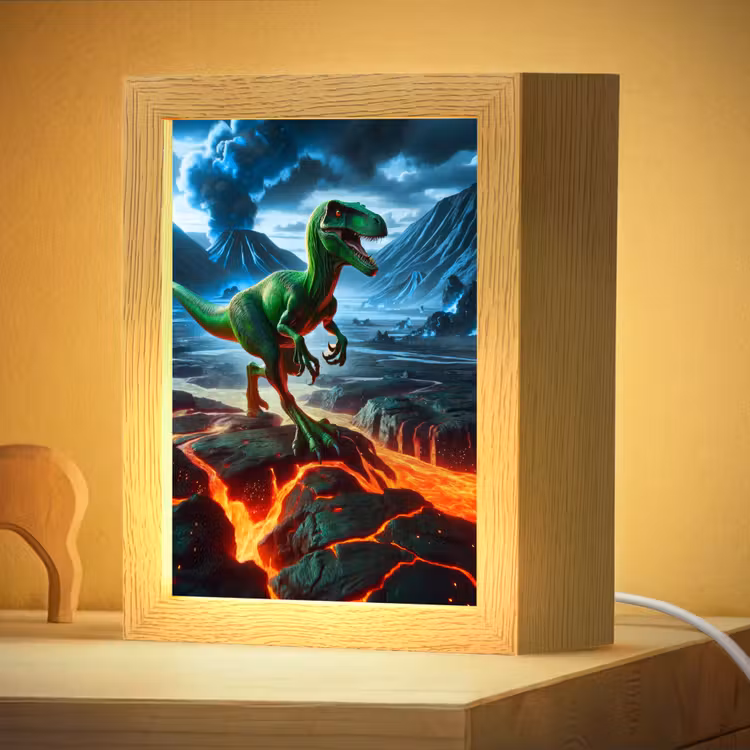 Nachtlampje - Dino - Lava - Groen - Jongens — 4