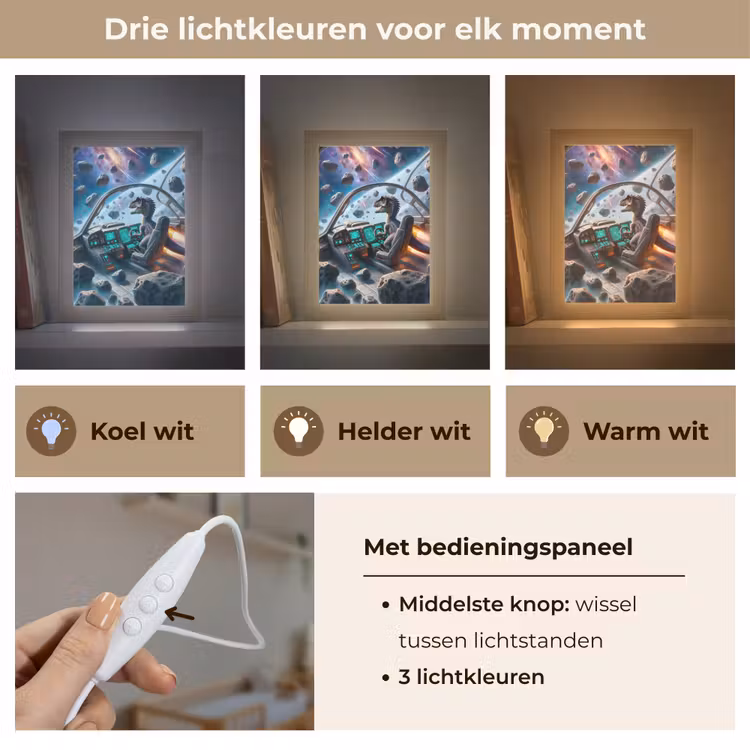 Nachtlampje - Dino - Ruimte - Jongens — 5