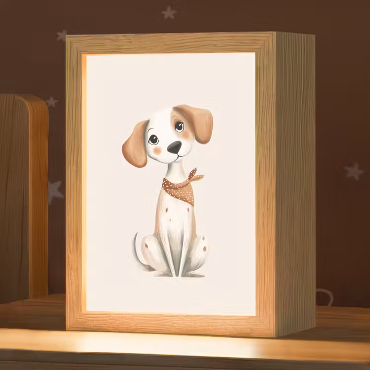 Nachtlampje - Hond - Pup - Beige — 1