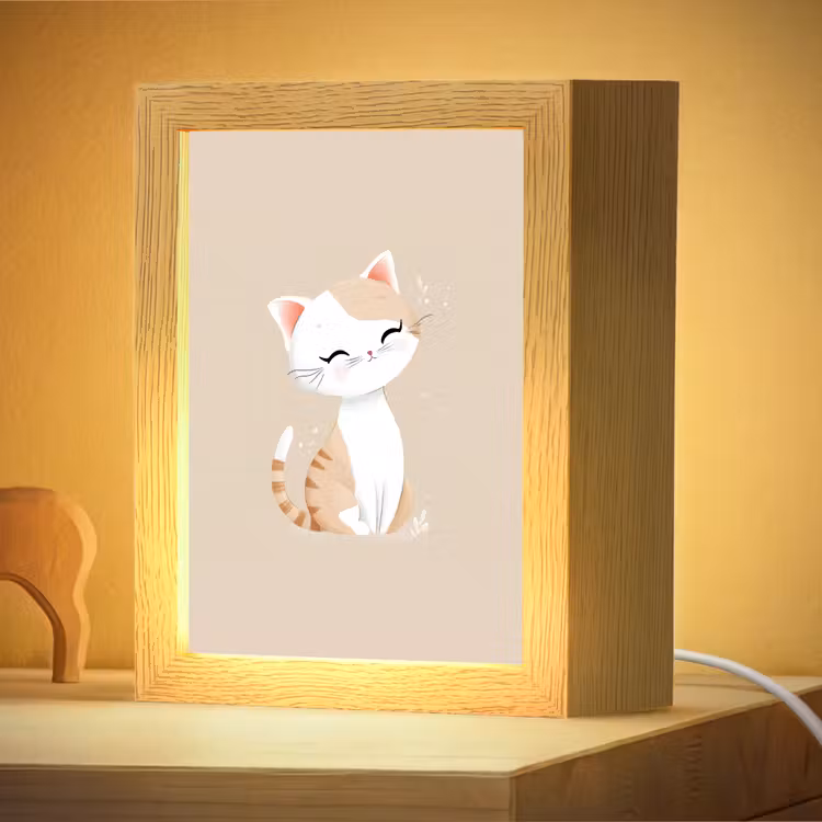 Nachtlampje - Kat - Kitten - Beige — 4