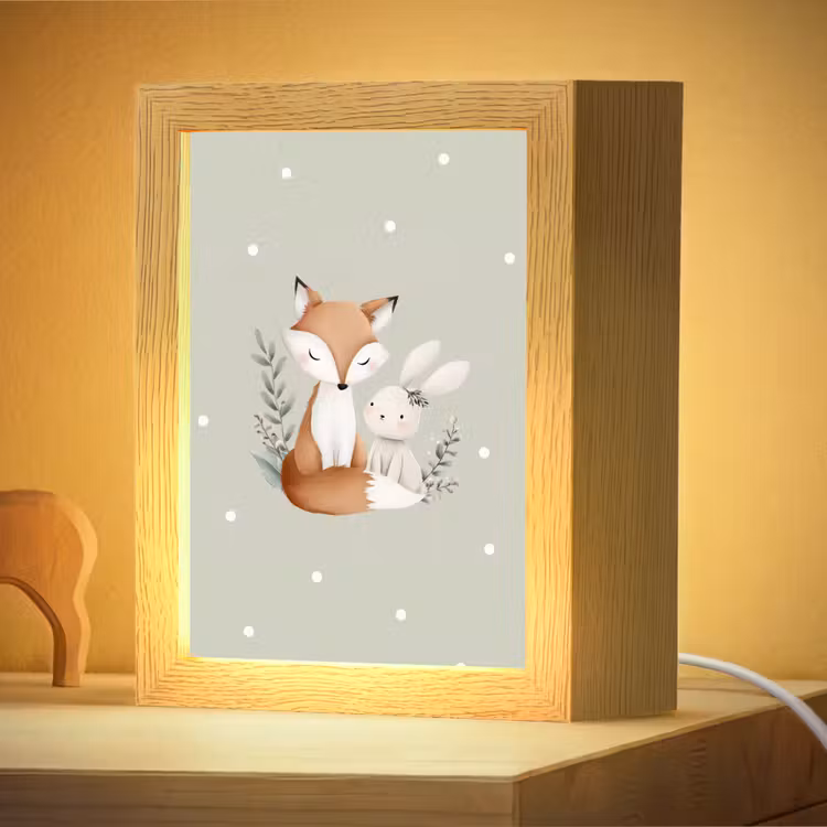 Nachtlampje - Minimalistisch - Dieren - Bladeren - Stippen — 4